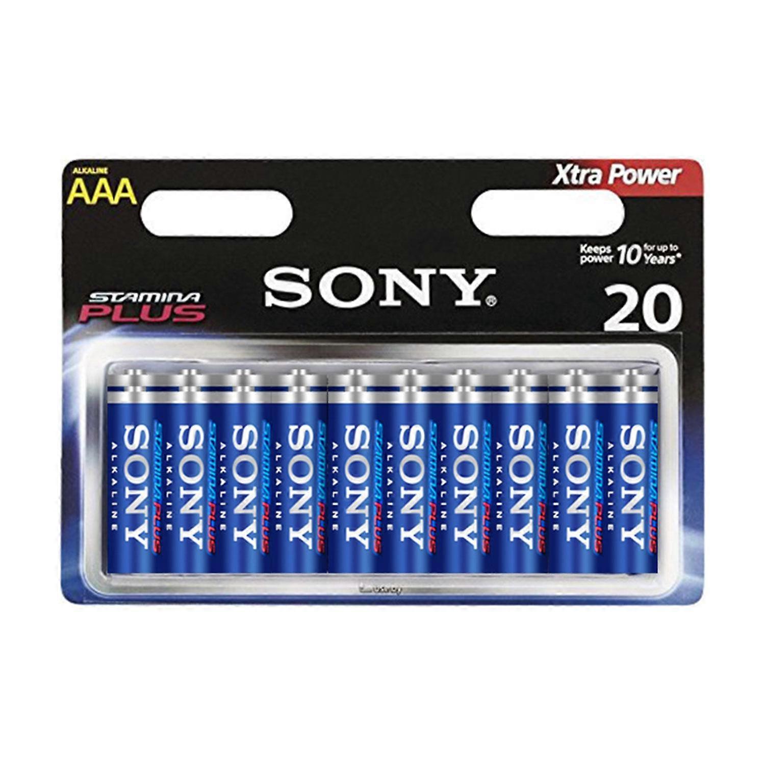 Sony Plus LR03B20 AAA 20PK AM4-P20A Stamina Plus AAA