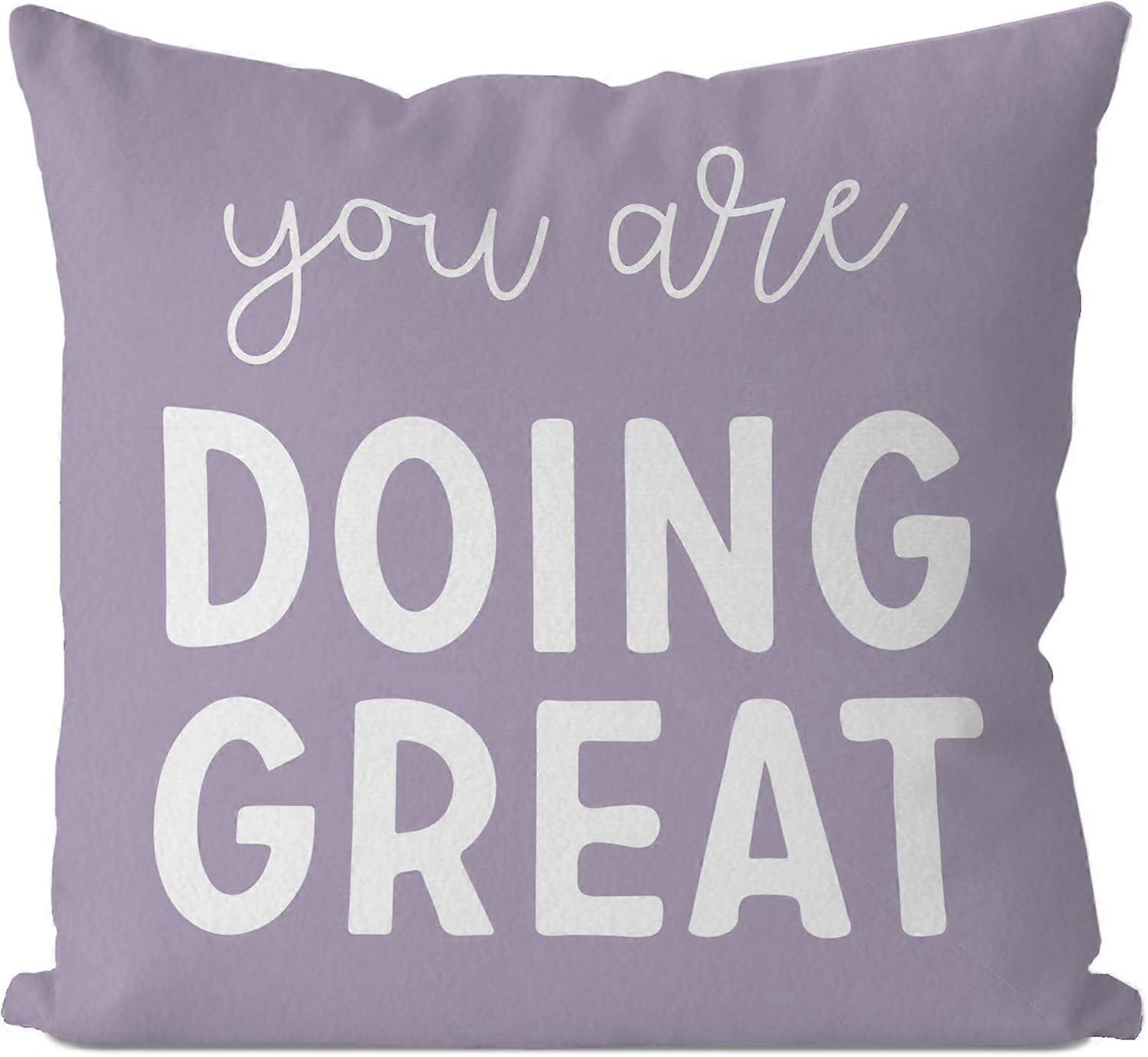 あなたは素晴らしい教室の枕カバーをやっています,心に強い教室スロー枕カバー,就学前の教室の枕カバー18x18,教室の装飾(パープ