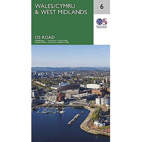 Gales y West Midlands (OS Road Map)