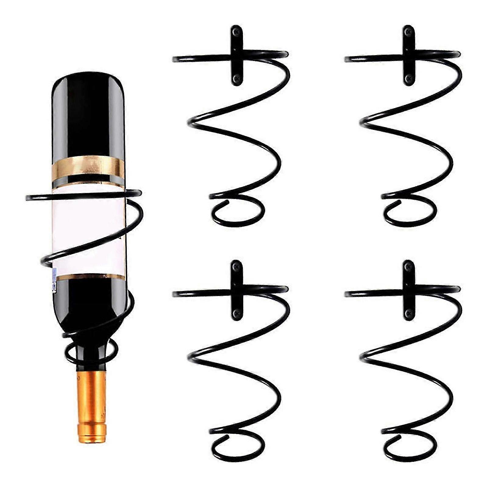 1 Set Wall Mounted Bottle Holder Multi-used Metal Wine Display Shelf Bracket Rack For Home