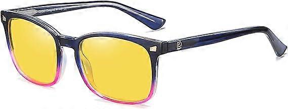 夜間運転メガネ女性男性黄色偏光レンズアンチグレアUV保護メガネ