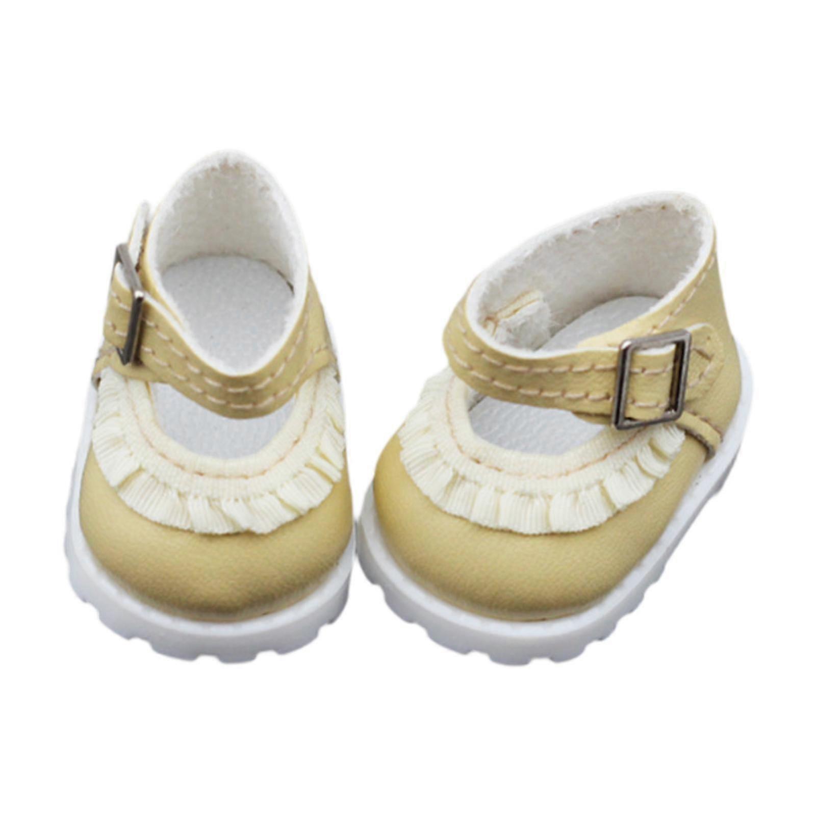 Moda Bebek Flats Ayakkabı Zarif El Yapımı Rahat Ayakkabı 5.91 '' 6.69 '' Bebek sarı