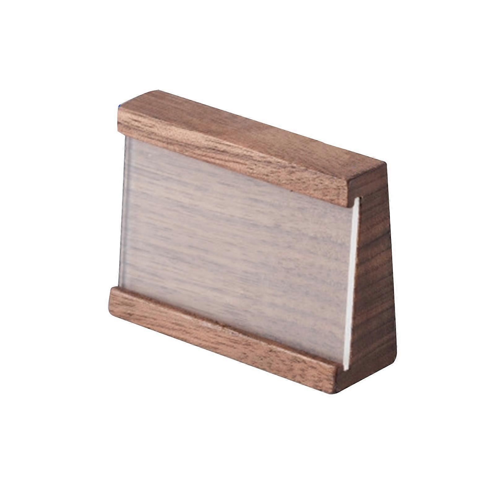 Label Holder Practical Wood Price Tag Display for Conferences Hotels Offices 7cmx2cmx5cm