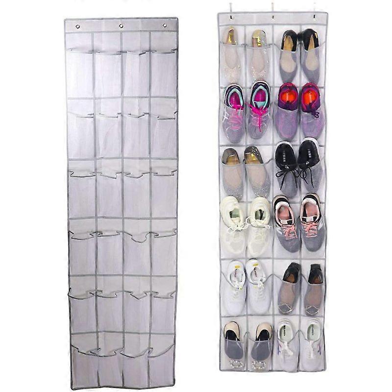 Hanging Shoe Rack,  Space-Saving Shoe Organizer with 24 Pockets