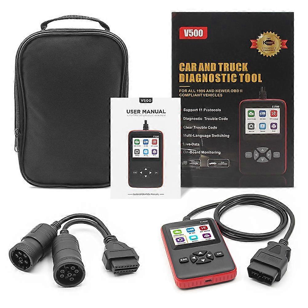 New Car Fault Detector Scanner Diagnostic Tool Code Reader Diagnosis Instrument For Diesel Gasoline Truck Vehicle Drop shipping