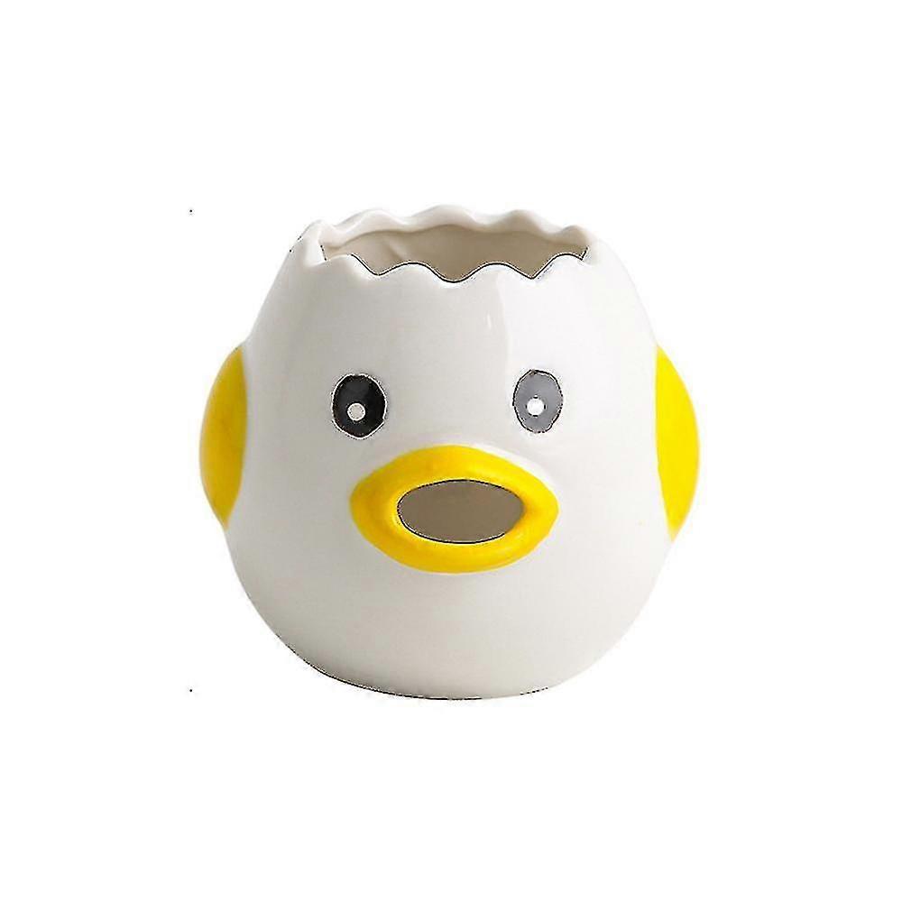 Kitchen Tool Ceramic Egg White Yolk Separator Tool Cartoon Chicken Baking Cooking Sieve