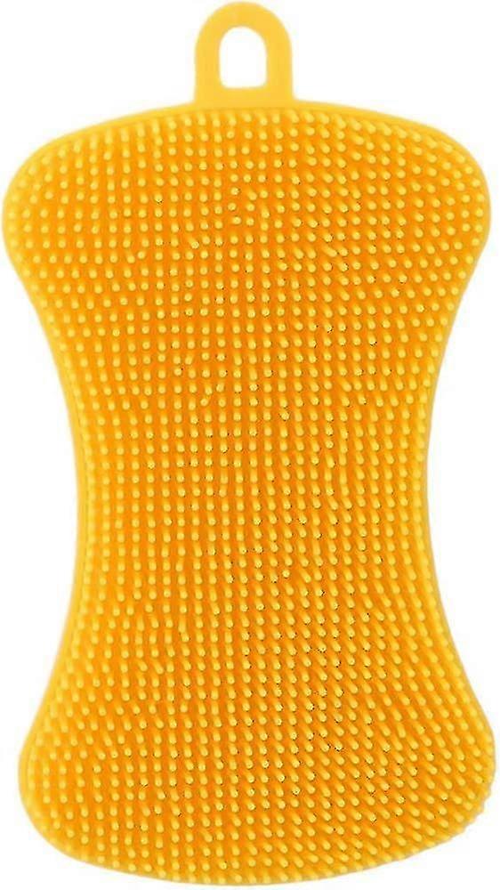 الصفحة الرئيسية متعددة الوظائف سيليكون غسل الصحون فرشاة تنظيف فرشاة على شكل صابون فرشاة غسل الصحون المطبخ المنزلية سيليكون فرشاة تنظيف وسادة