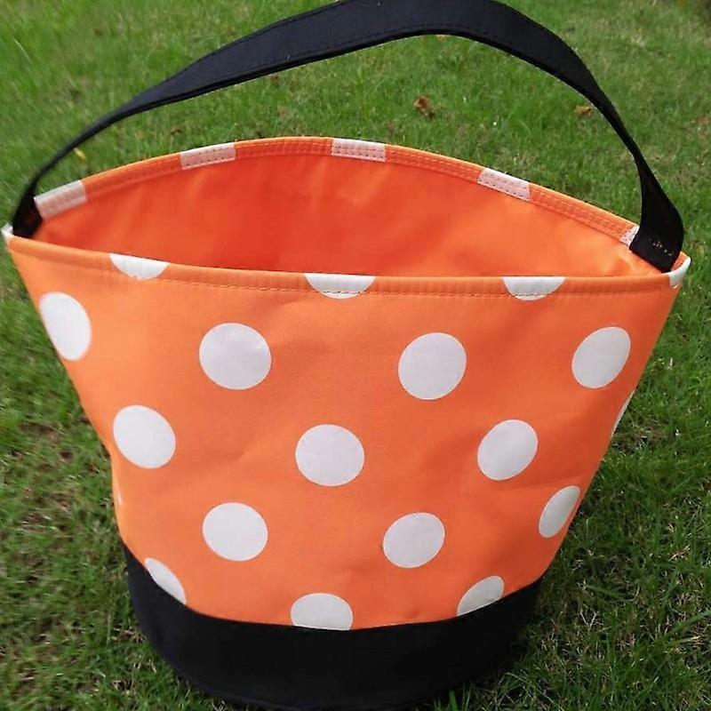 1pc Printed Bucket, Candy Basket, Suitable For Holding Halloween Candy, Snacks, Fruits, Flowers, Halloween Decoration Party Supplies