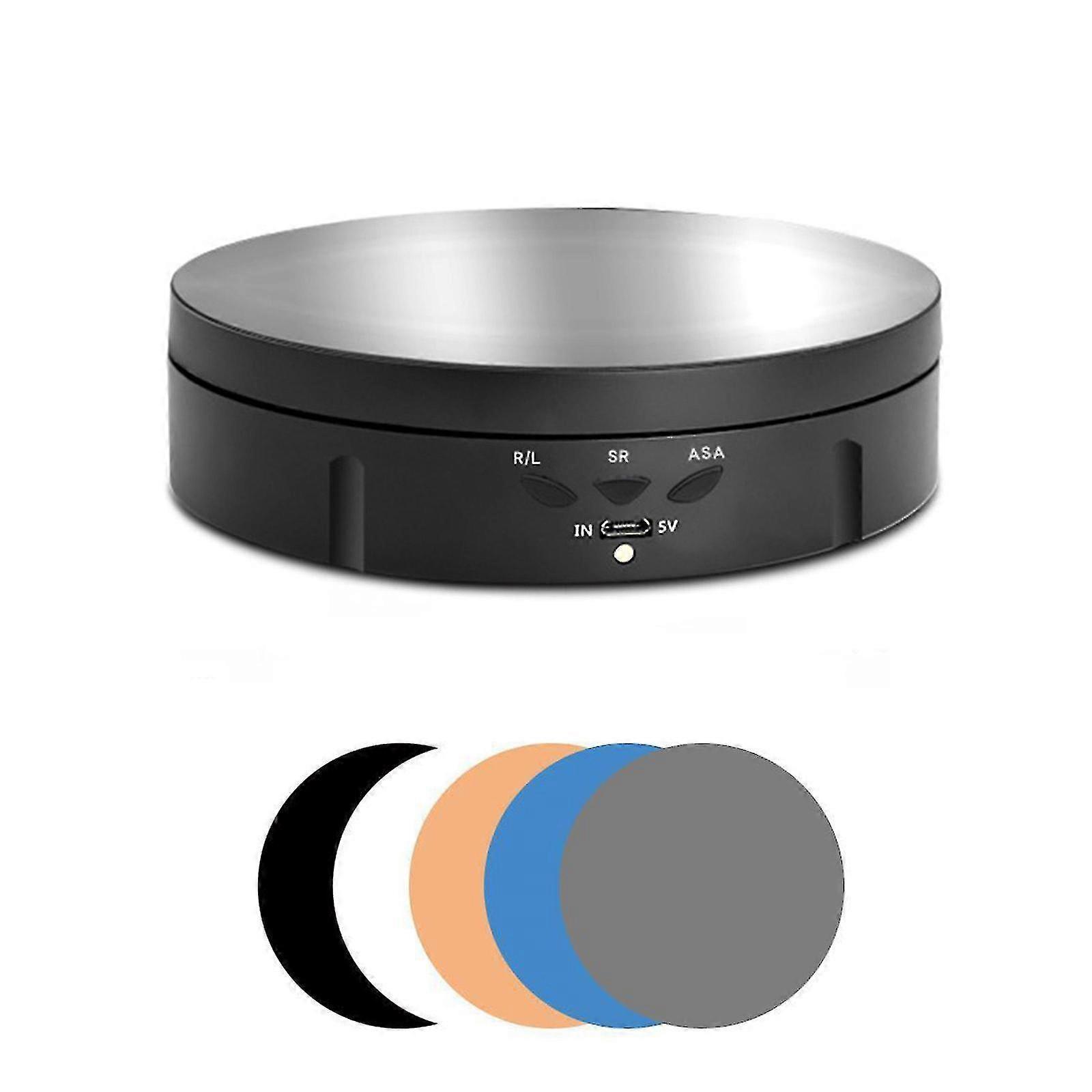 Motorized Rotating Display Stand Turntable 3 Speeds Adjustable Revolving Base RJs