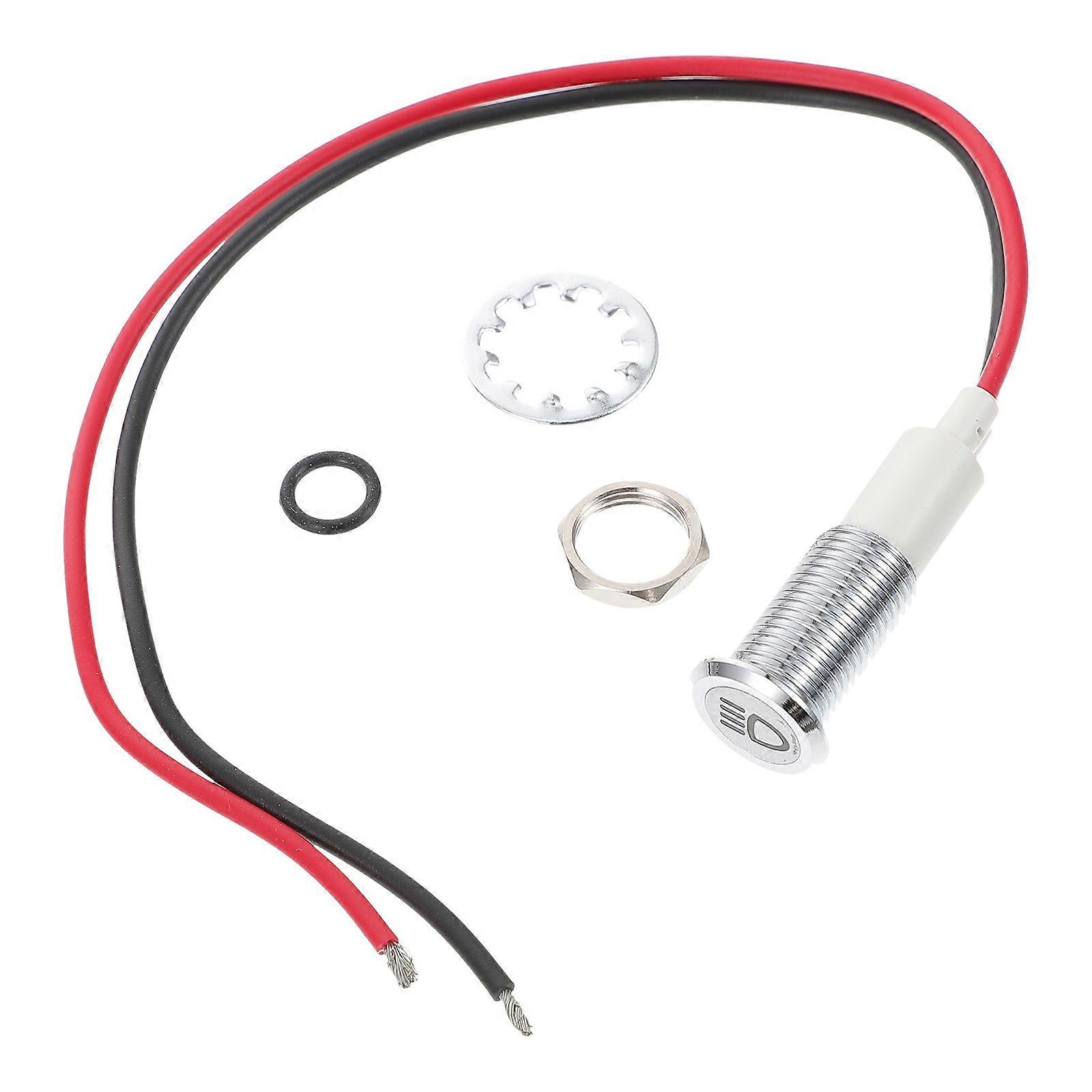 Waterproof LED Dashboard Warning Light Car Boat LED Indicator Light with Wire