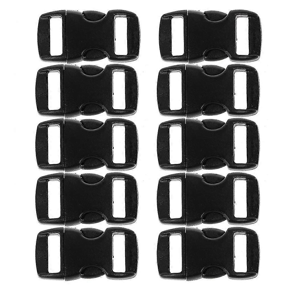 Νέες πόρπες 10pcs για τις μαύρες πόρπες απελευθέρωσης βραχιολιών paracord ομπρέλας