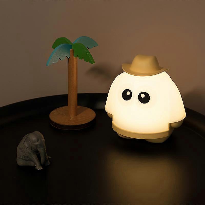 Rechargeable Night Light with Sleep Timer for Bedroom Ambiance, Adjustable Brightness, Portable, LED.