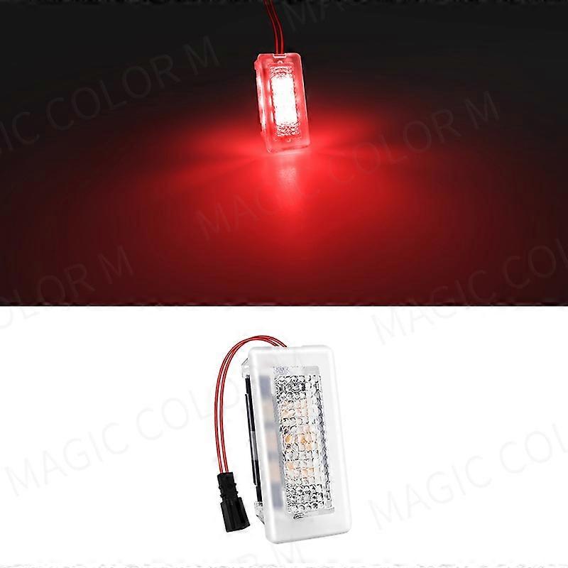For Tesla Model 3 Y S X LED Atmosphere Foot-Well Lights Car Interior Lighting Floor Door Puddle Decorative Lamp Auto Accessories Motor Vehicle Lightin