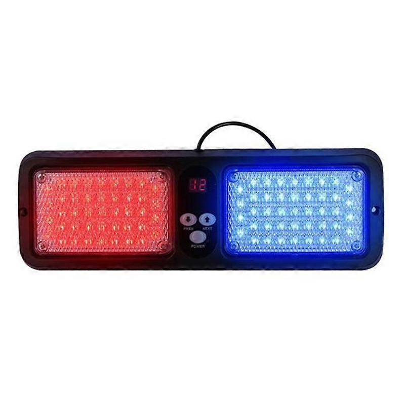 86 LEDs Strobe Light 12 Modes Emergency Flash Warning Sun Visor Sun Shield Lamp