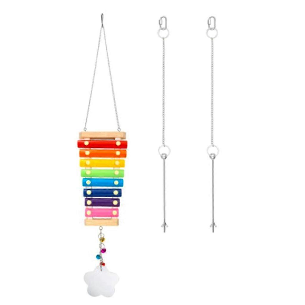Πολύχρωμο Rainbow Chicken Xylophone Toy για κότες Chick Toy Veggies Σουβλάκι