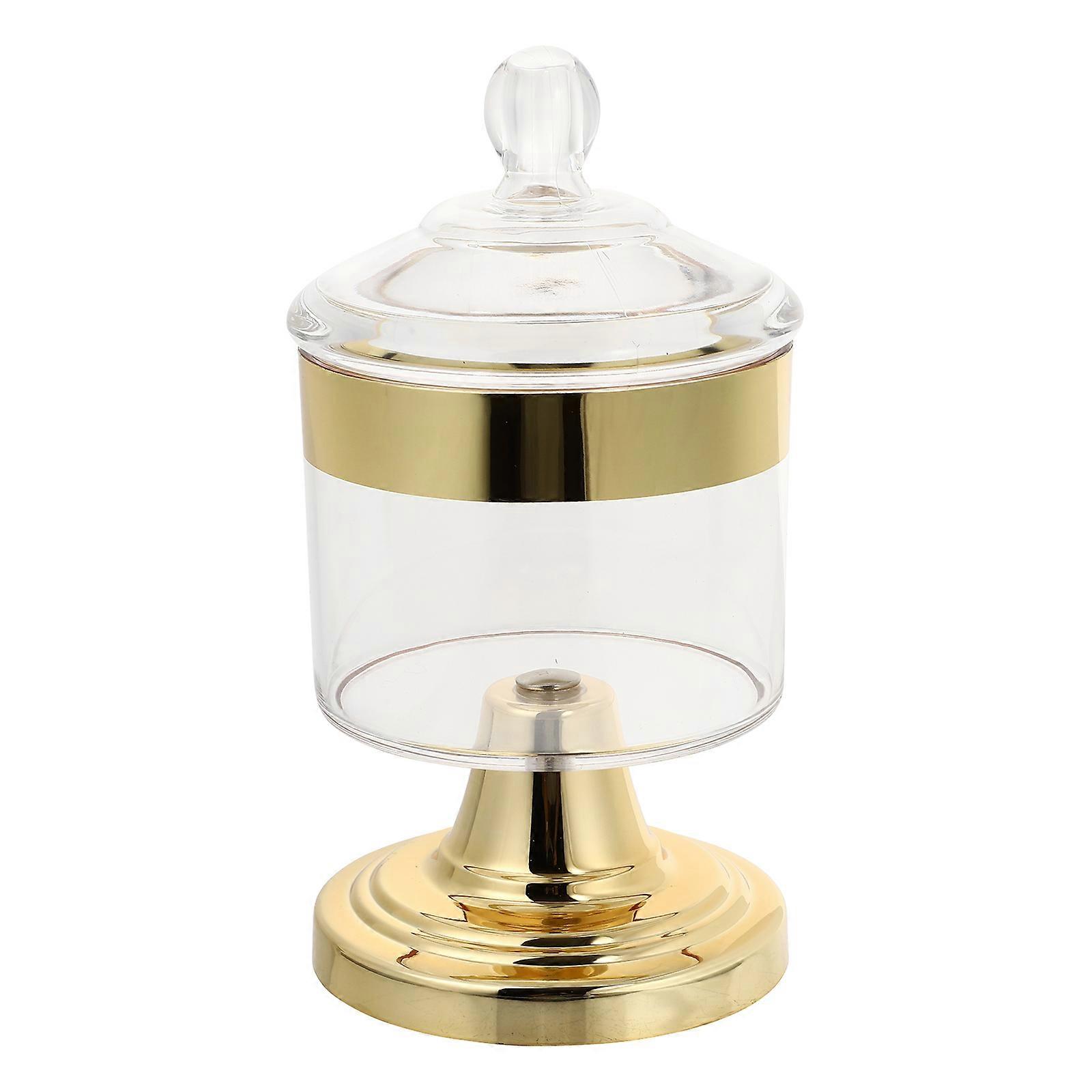 1Pc Acrylic Visible Sealed Jar Candy Storage Can Party Serving Jar with Lid