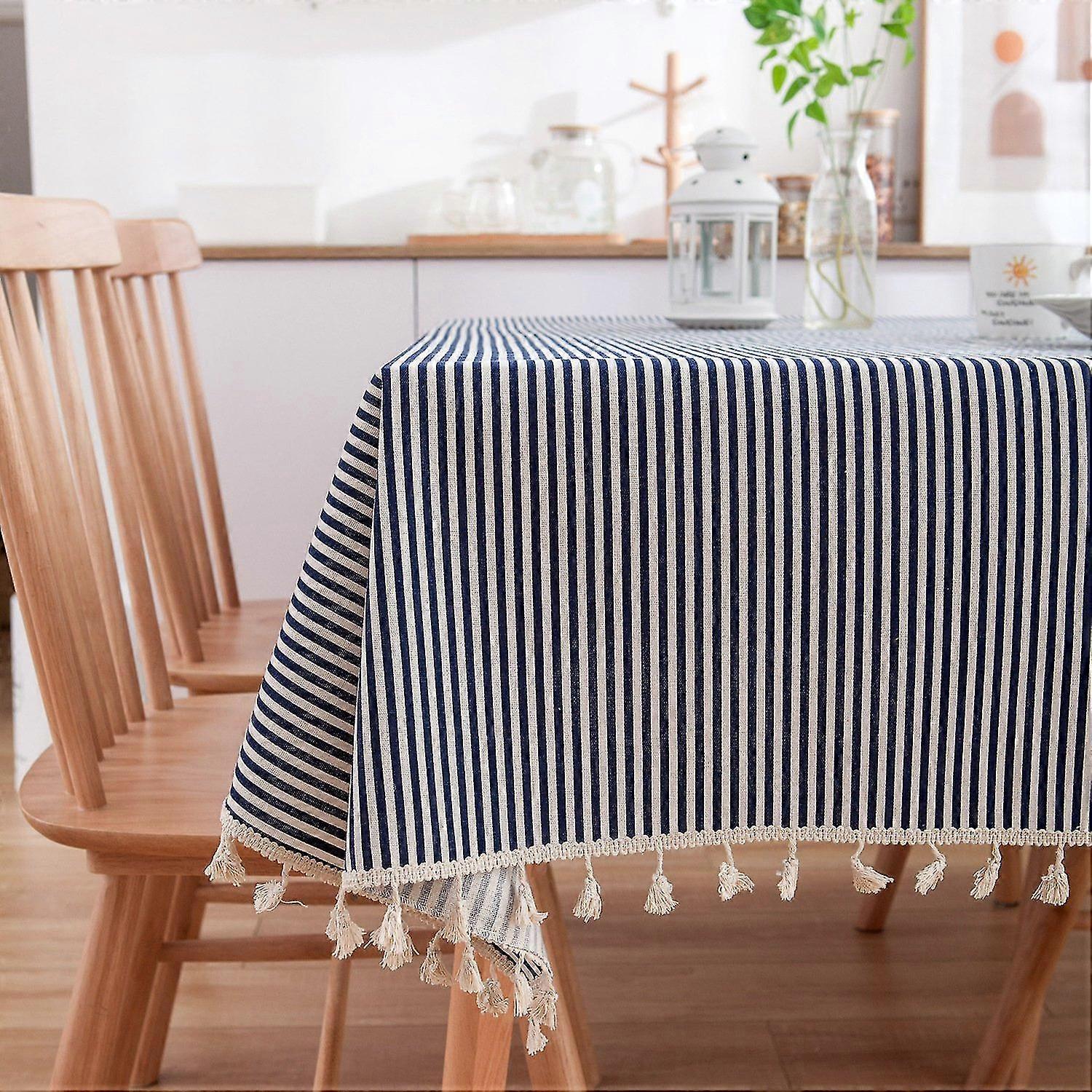 Tablecloth cotton linen fresh literature and art plaid rectangular red table cloth