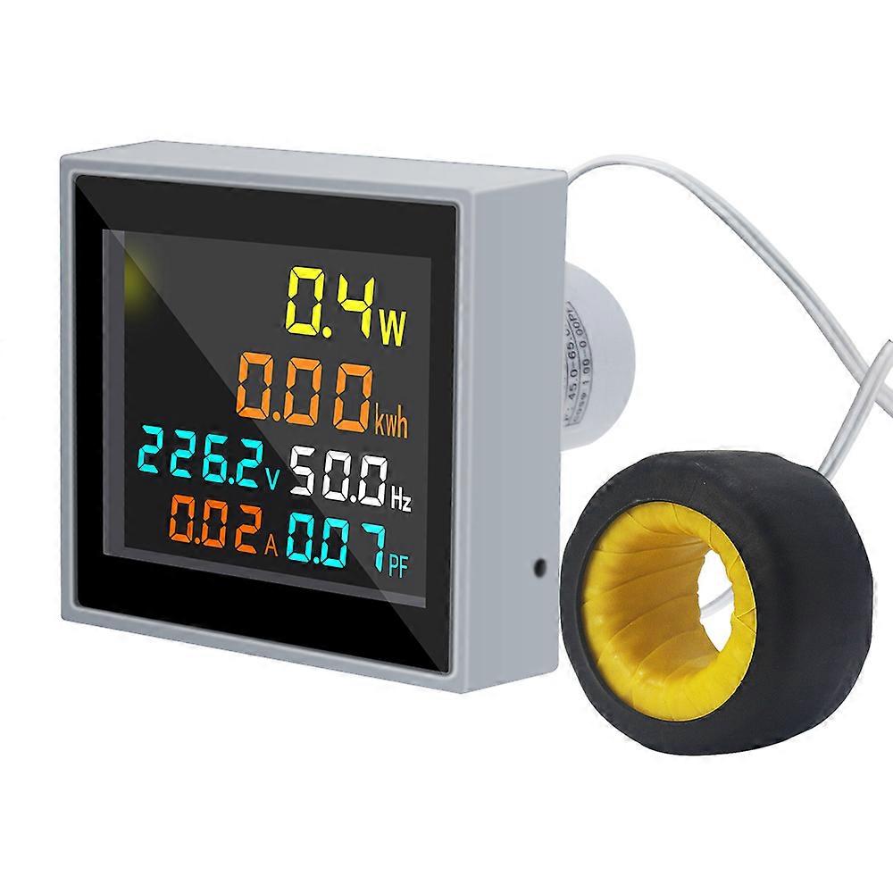 AC Voltmeter Ammeter Wattmeter Power Energy Frequency Meter AC 110V 220V Volt Amp Herz Power Factor Voltage Current Montior