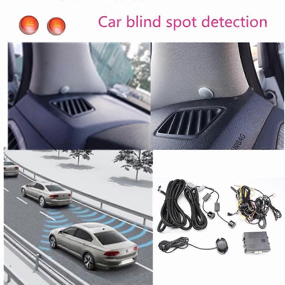Car Blind Spot Mirror Radar Detection System BSD BSA BSM Microwave Blind Spot Monitor Radar Detectors with Alarm and LED for car