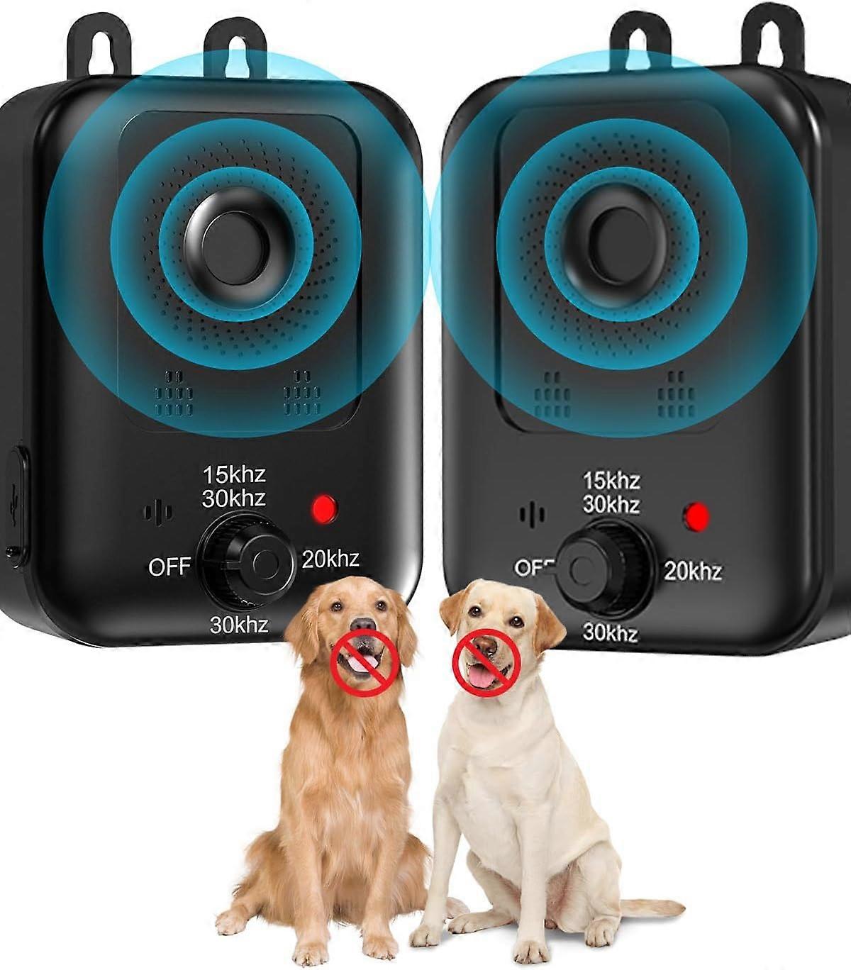 Anti Barking Devices, 2 Pack Auto Dog Bark Control Devices with 3 Modes