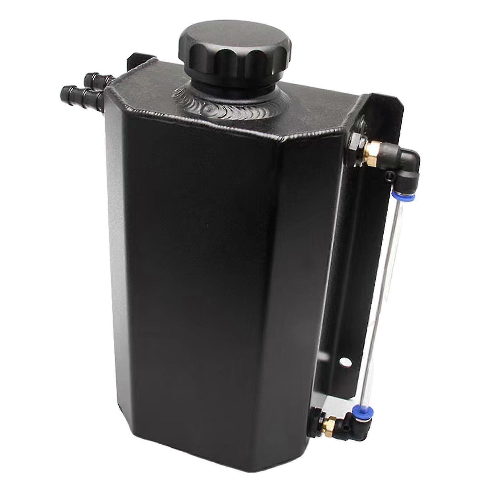2L Heat Sink Overflow Tank Aluminum Alloy Heat Sink Reservoir Tank Coolant Overflow Tank Coolant Recovery Tank High Performance