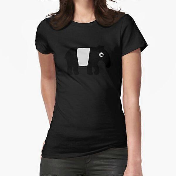 Comic tapir Fitted T-Shirt-RK4163