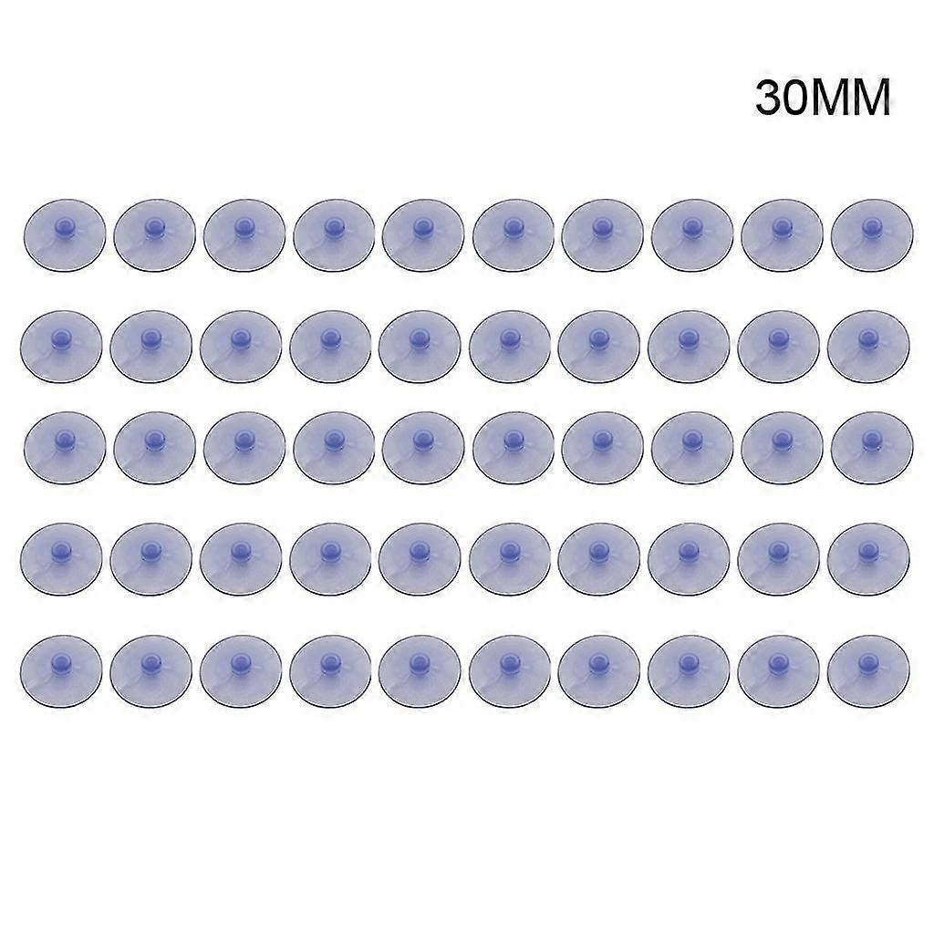 50 Pieces Transparent Suction Cups Without Hooks Anti-collision Sucker Pad - MXBC