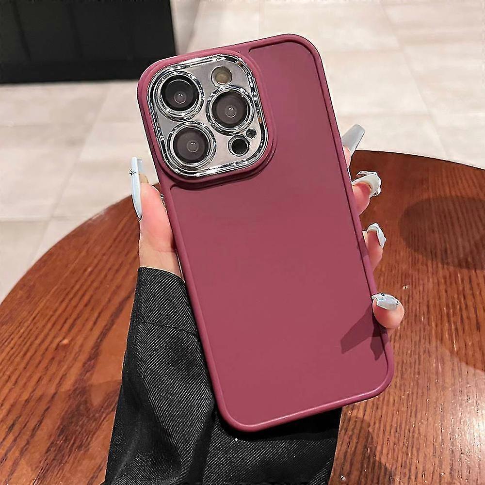 Shockproof Case For Iphone 14 Pro Max Slim Tpu Phone Shell With Electroplating Lens Cover