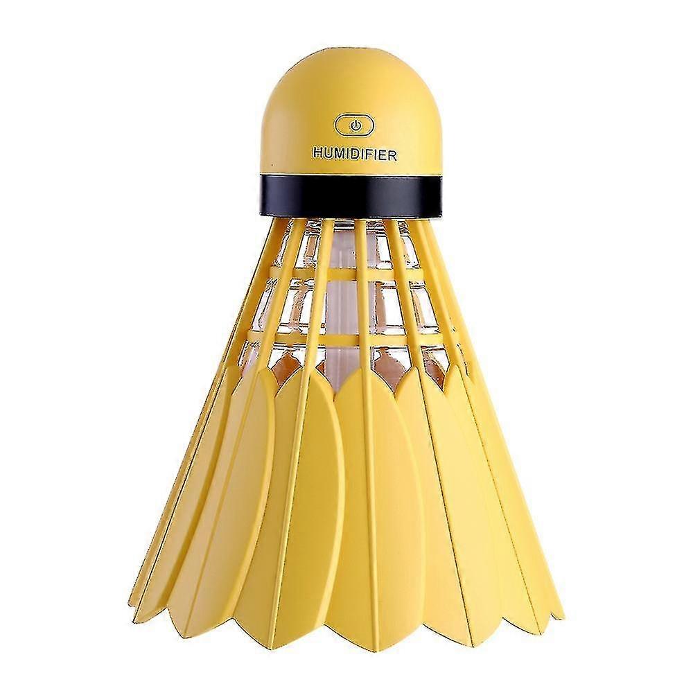 Badminton Design Mini Humidifier 240ml Usb Ultrasonic Humidifier Fogger With Led Lights For Home Car Mist Maker