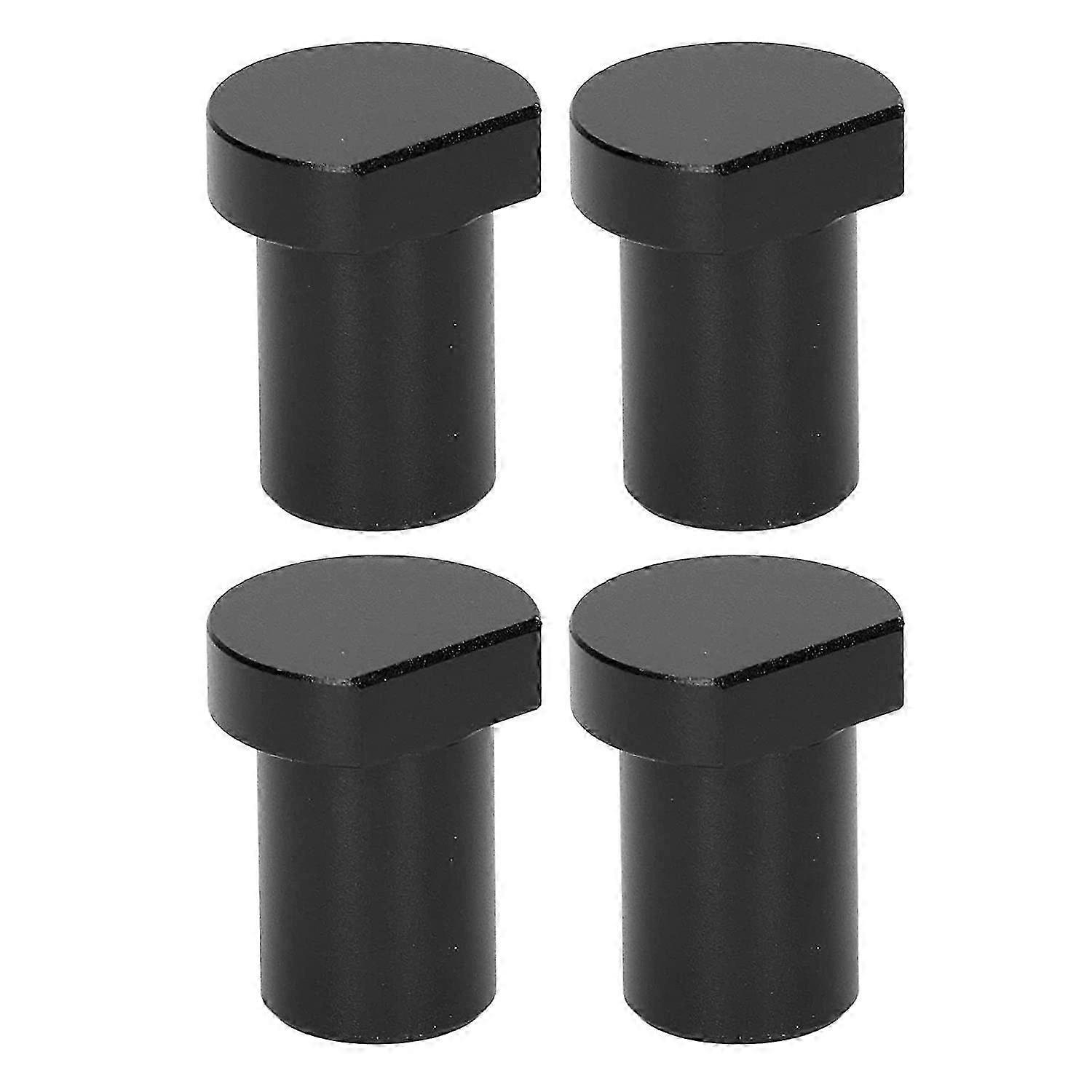 4pcs Woodworking Desk Limit Blocks, Woodworking Workbench Limit Card Block 20mm Diameter Black