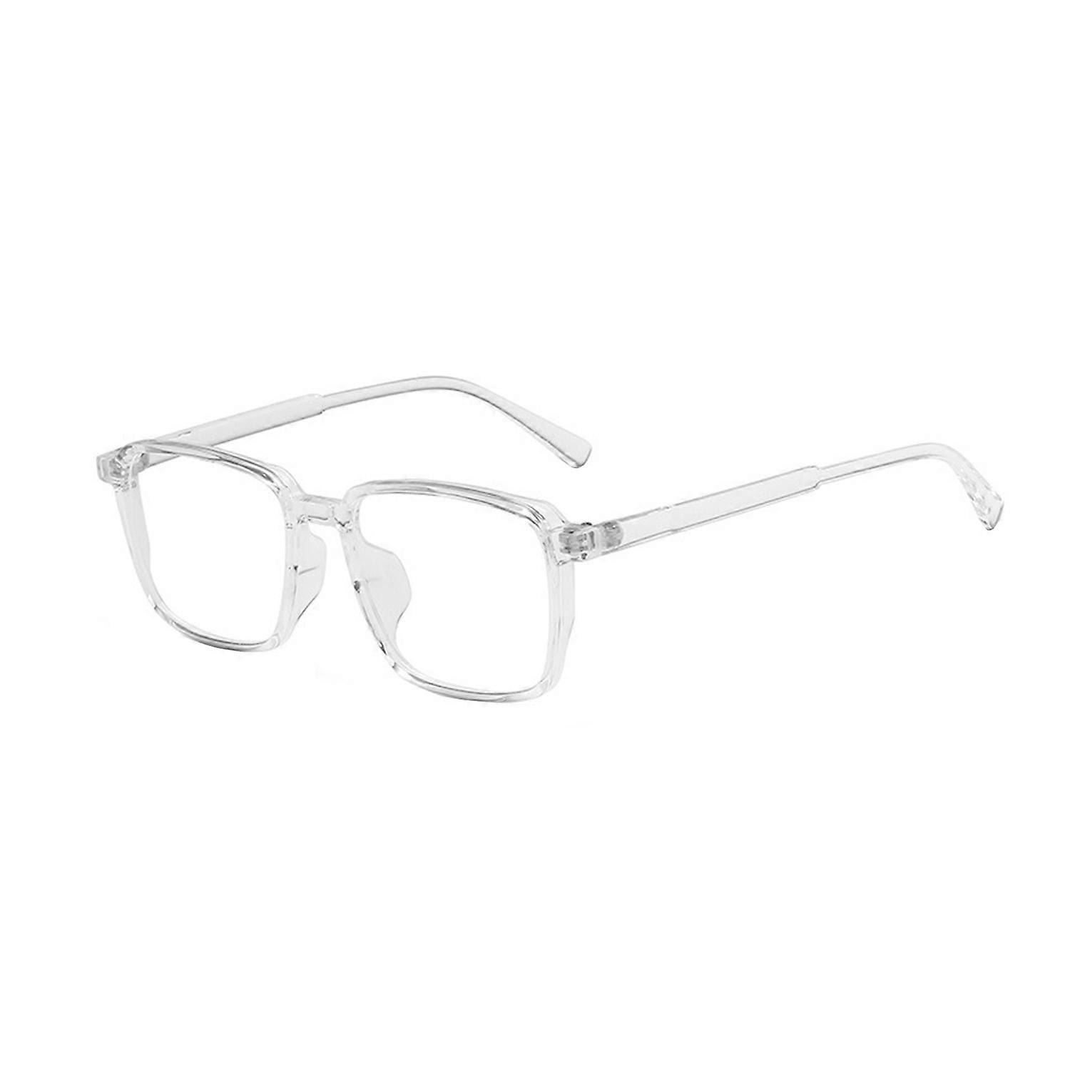 Blue Light Blocking Glasses Unisex Retro Large Square Frame Clear View Strong Hinge Eye Protection