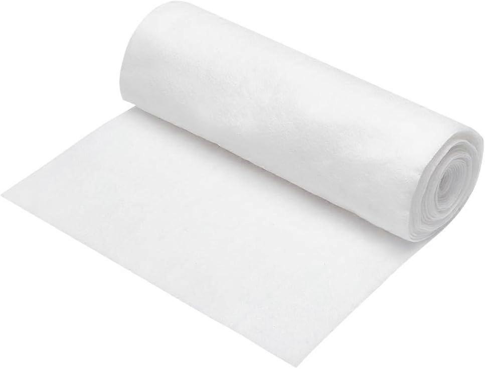 White Vent Filter Media Electrostatic Air Filter Roll Air Vent Filters Kit for Home HVAC AC and Heating RV's Mobile Homes 196x12 Inch