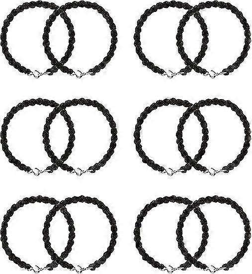 12 Pieces Elastic Boot Straps Military Leg Straps Blousing Garters with Metal Hooks for Navy Army Ai