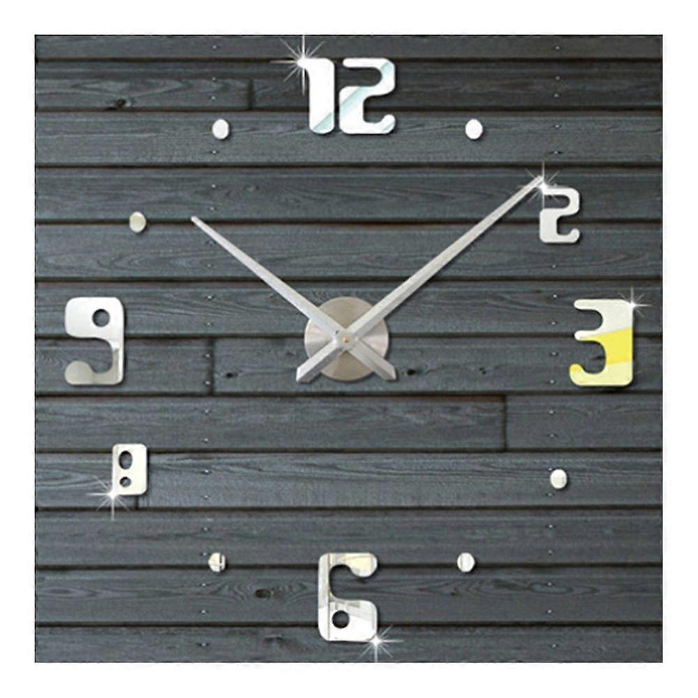 Super Large Acrylic Wall Clock DIY Mirror Digit