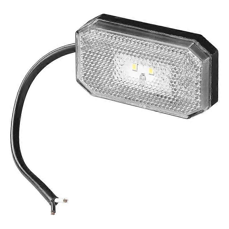 Front position light 12/24V white 80 x 44 mm LED