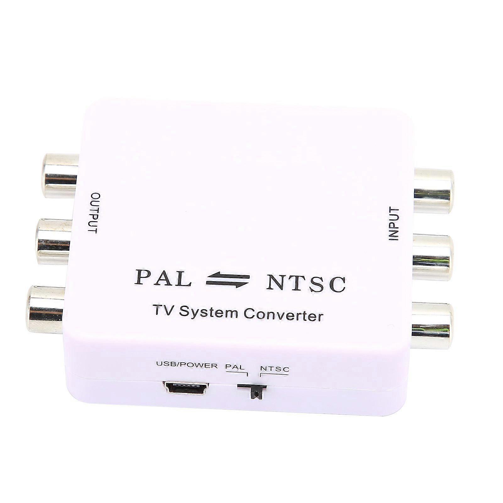 PAL/NTSC Format Converter Mini PAL NTSC Mutual Conversion Converter Adapter for DVD Player/recorder and Various TV Systems