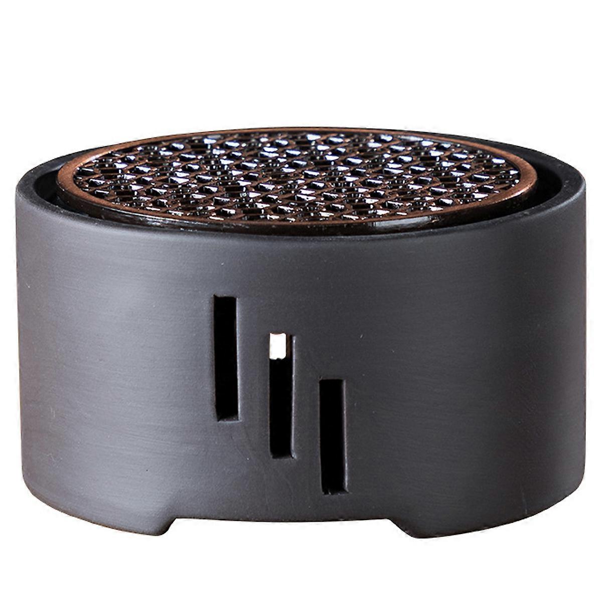 Ceramic Teapot, Heater Stand, Metal Grid, Milk Warmer