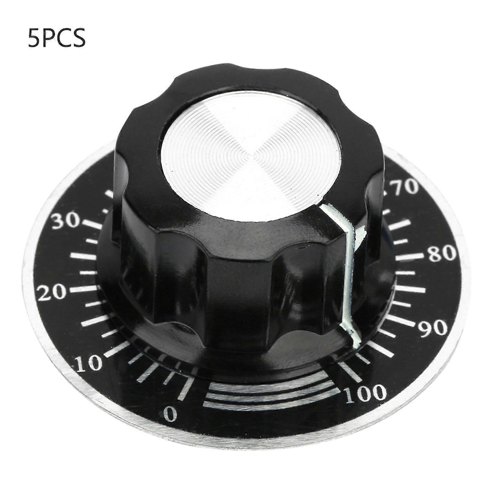 MF A03 Potentiometer Knurled Knobs Volume Control Cap  Digital Dial Scale Plate