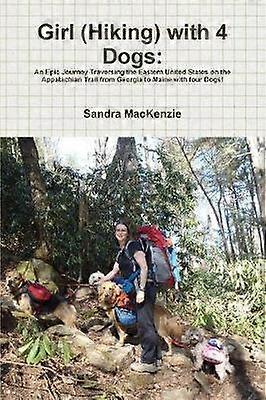 Flicka (Vandring) med 4 Hundar