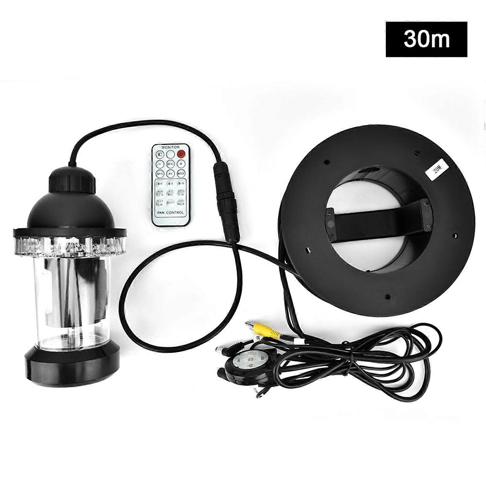 360°Rotating 650TVL HD LED Underwater Fishing Camera Color Video Fish Finder(30m Cable)