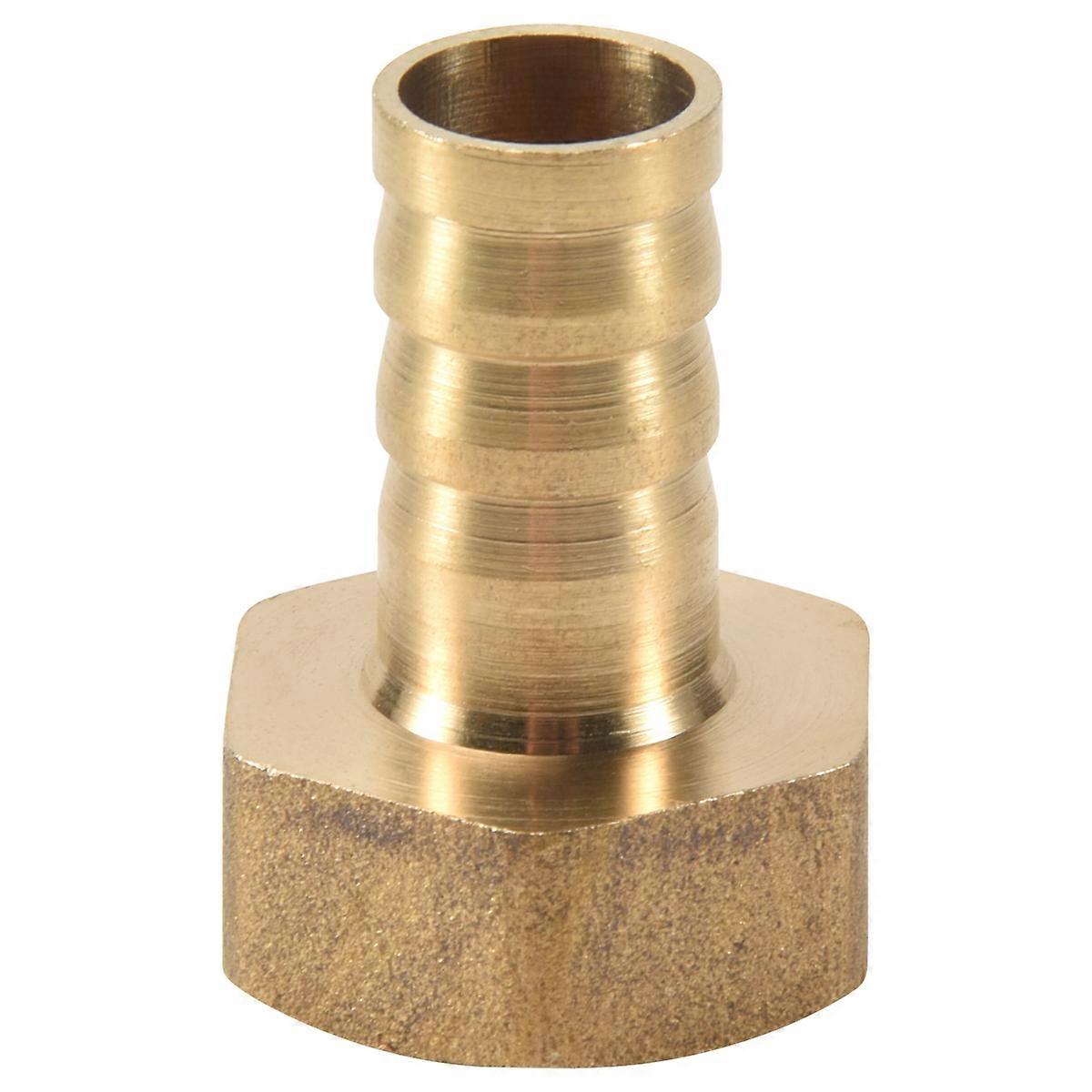 Goldmessing-Verschraubung 10mm Schlauchtülle 1/2" NPT Innengewinde gerader Anschluss