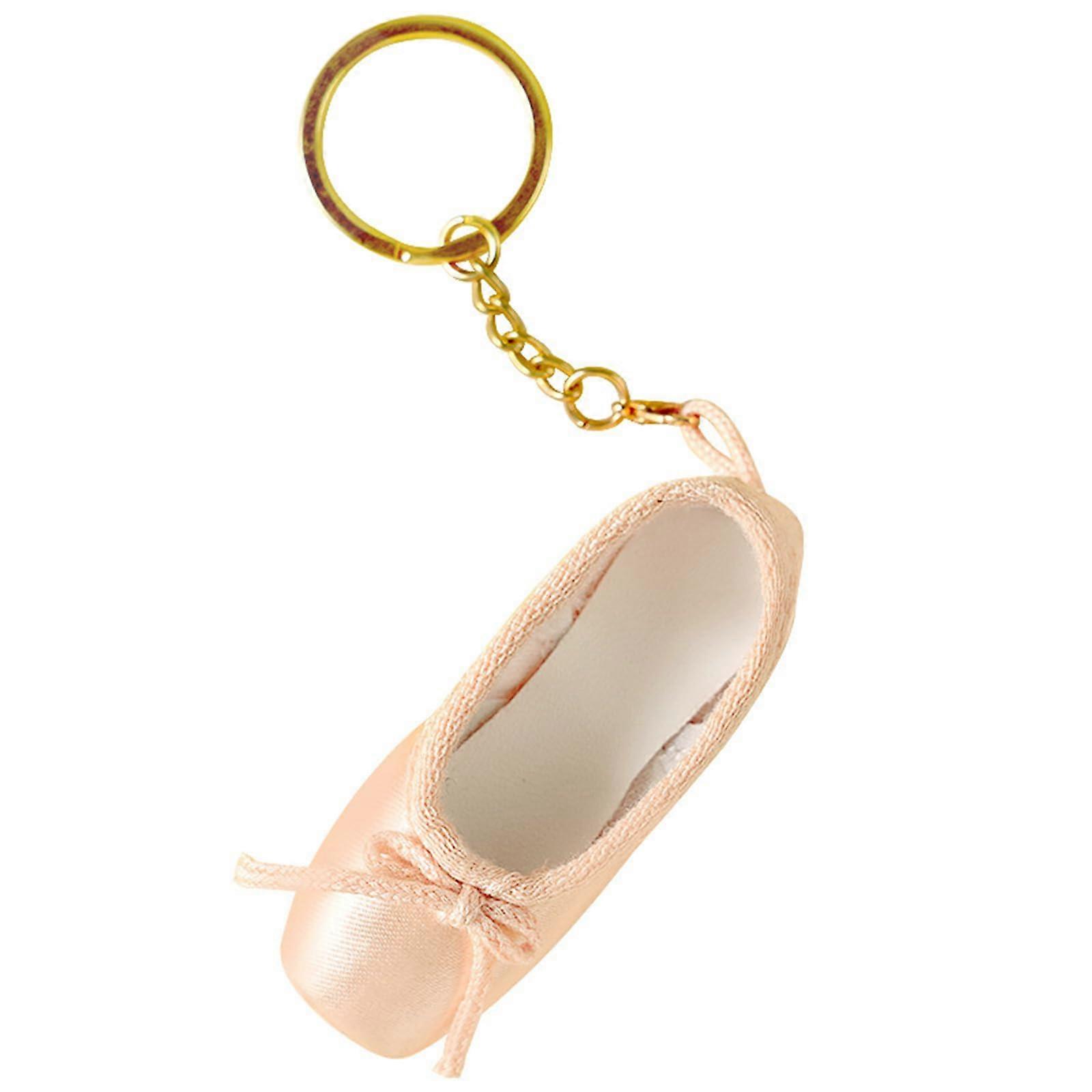 Elegant Pointe Shoes Keychain, Ballet Accessories, Ballet Shoe Keyring