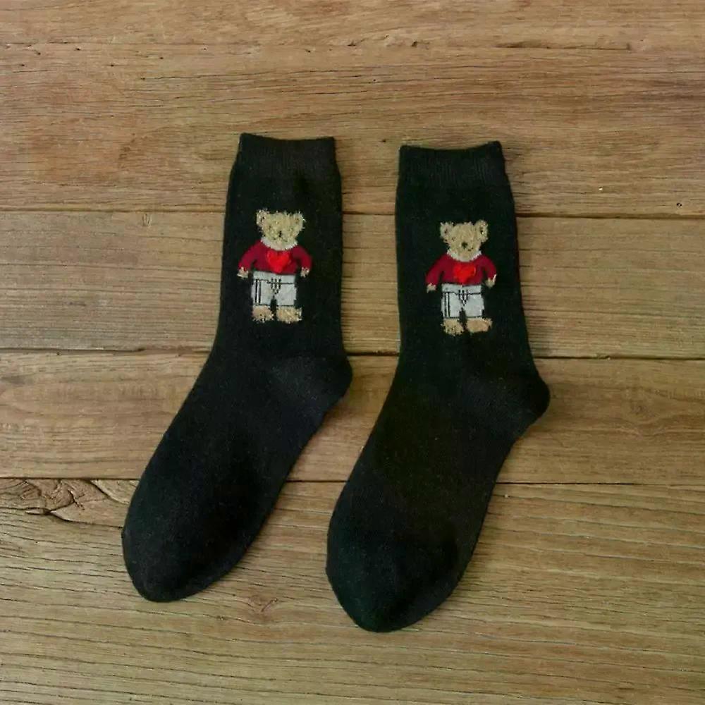 Pile Up Socks Lovable Arder Thickened Warm Medium Tube Socks Good Elasticity Strong Wear Resistance Student Socks Winter Socks