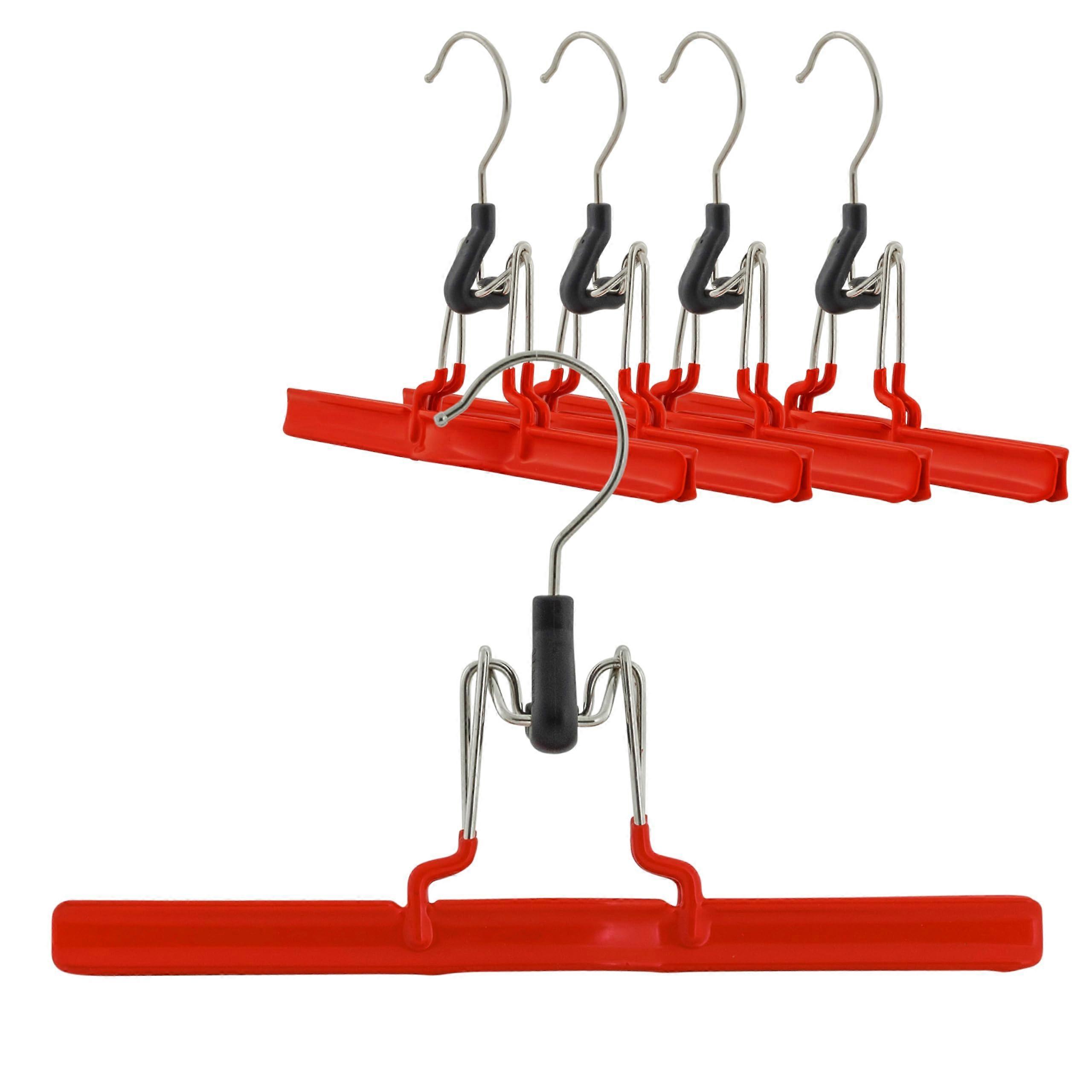Non-Slip Space Saving Hangers with Clamp for Pants for Wardrobe Organization