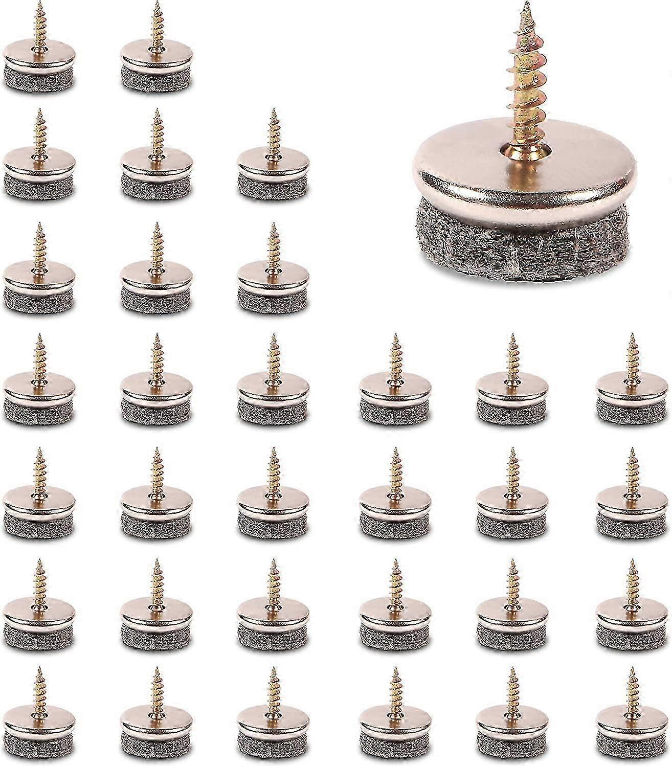 家具グライド - 32パックチェアグライド。厚さ5mmのフェルトを備えた家具グライドは、理想的な椅子の脚の保護です。取り付けが簡単なグライダーチェア