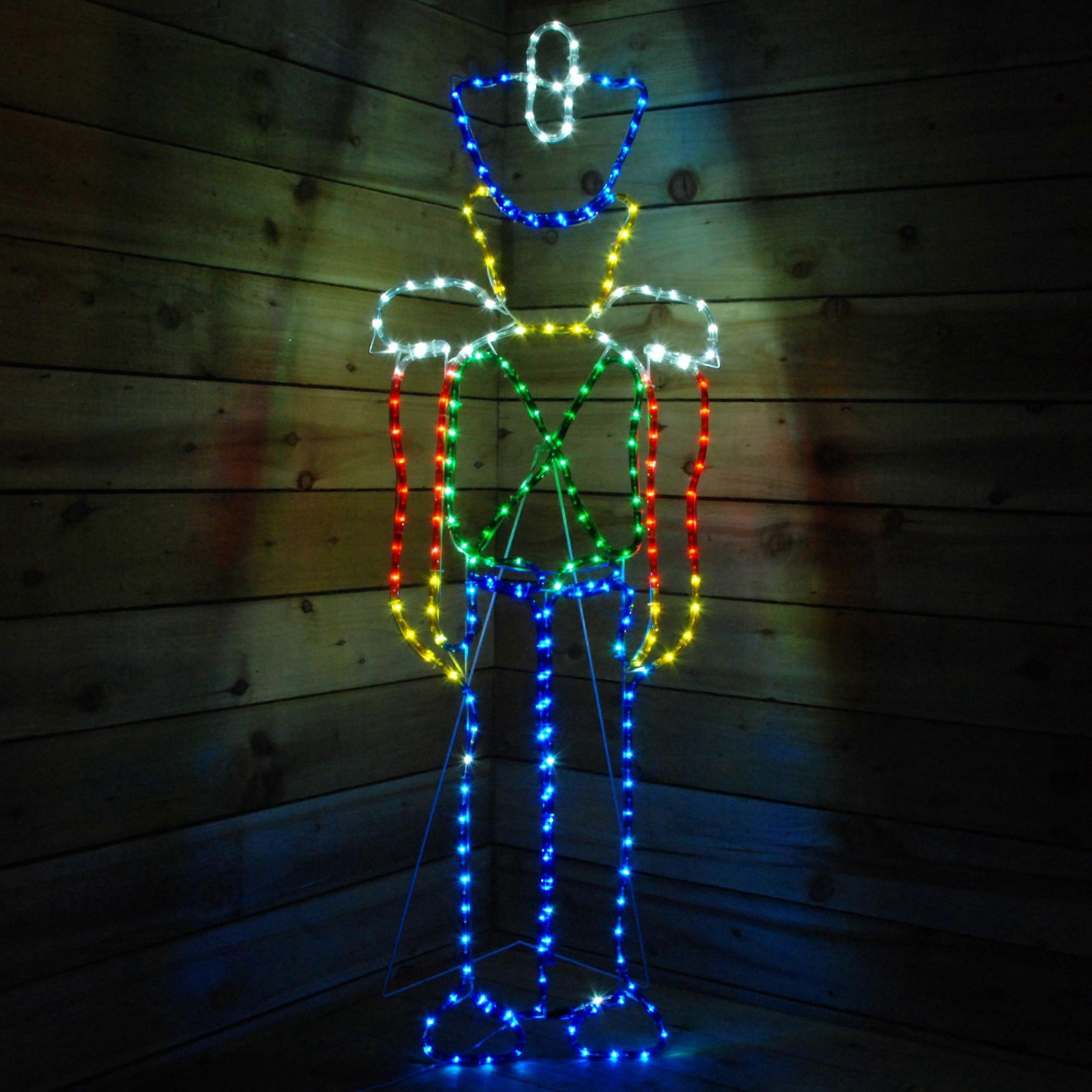 150Cm Multi-coloured Led Outdoor Christmas Nutcracker Rope Light