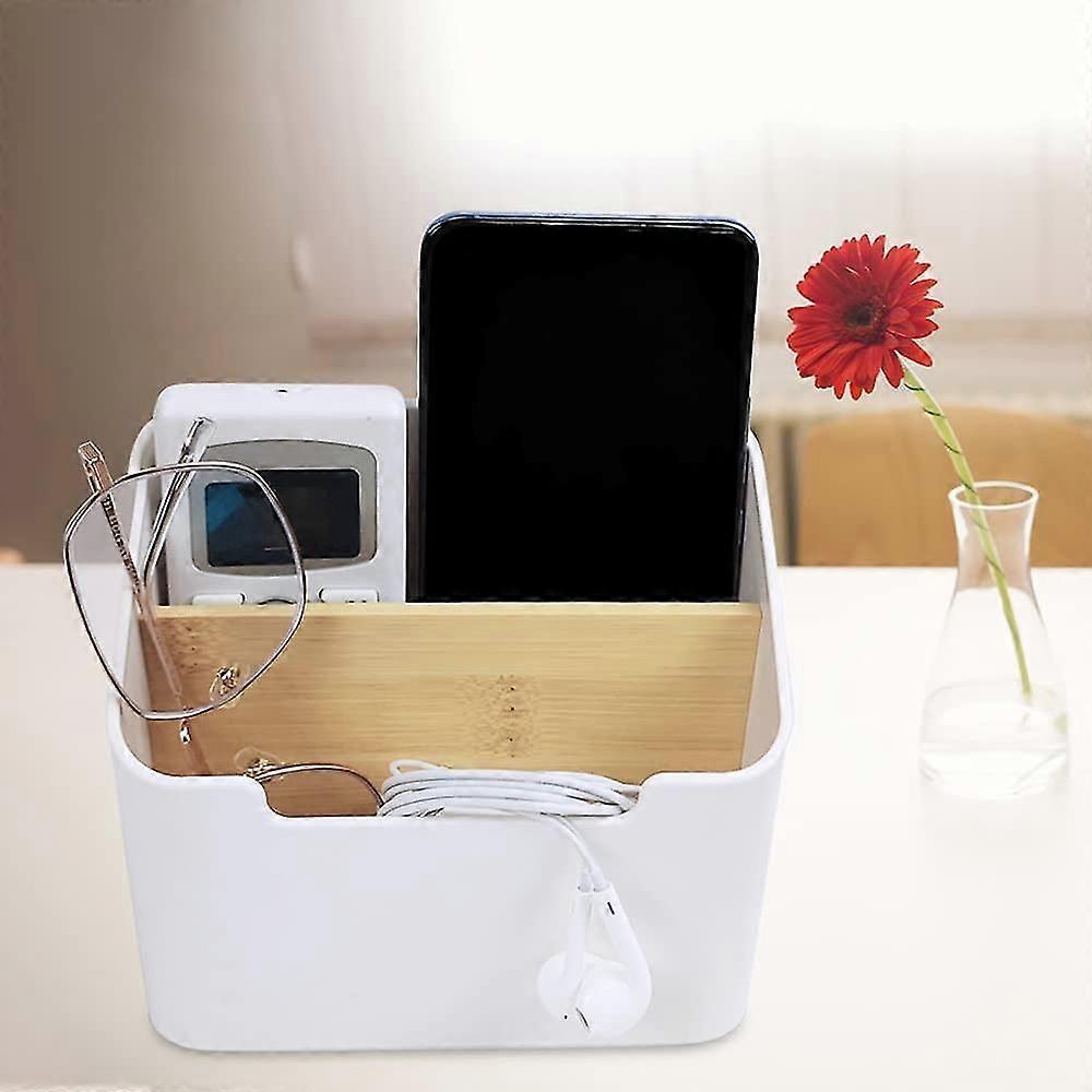 Storage Box, Removable Desktop Organizer, Desktop Remote Control Holder Plastic Pen Holder