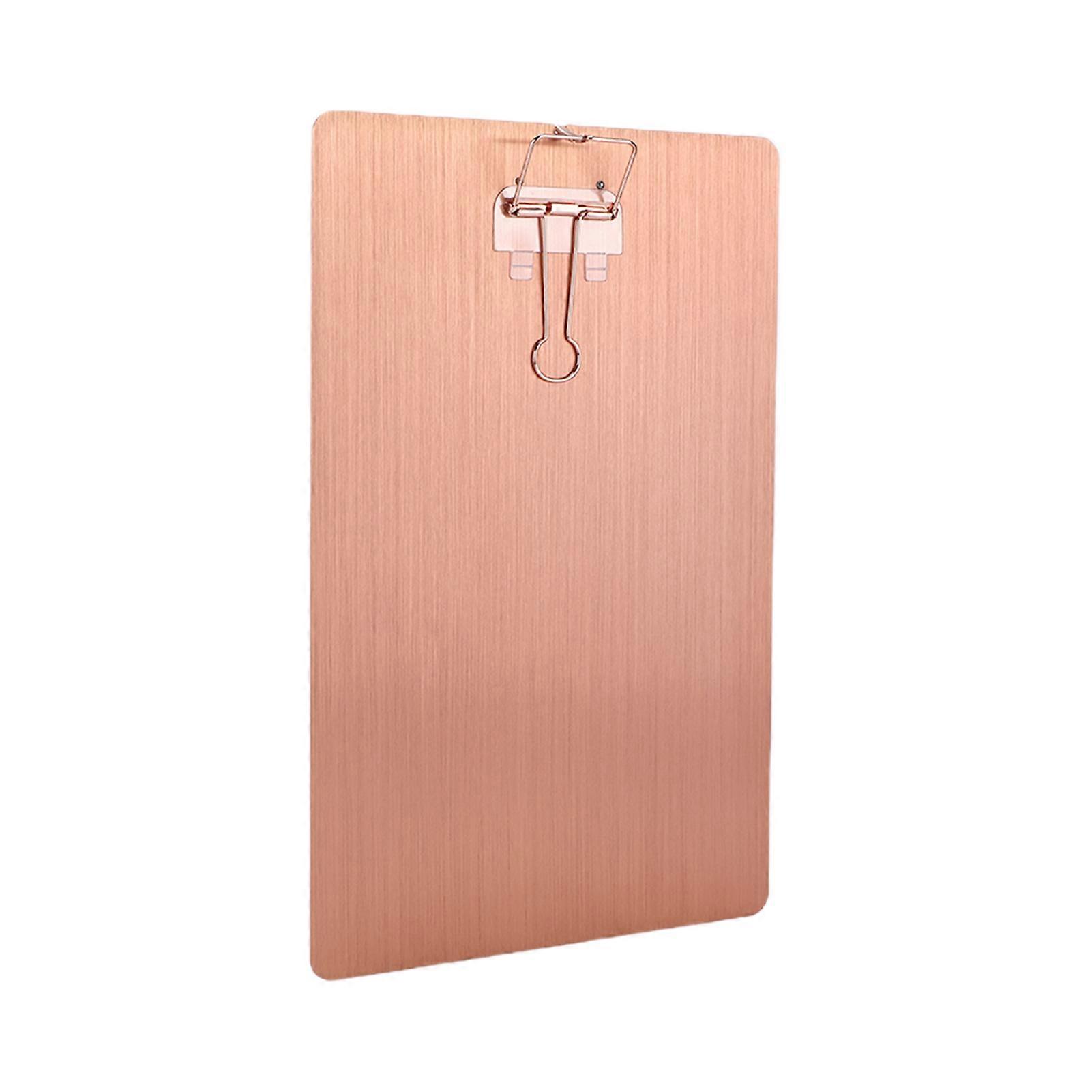 Rustproof Aluminium Clipboard Space-Saving Writing Pad Holder