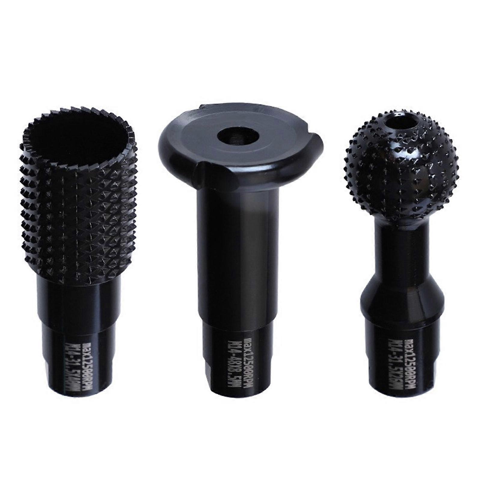 3Pcs Woodworking Rotary File Carving Knife Metal Rotary Rasp File Drill Bit Woodworking Cutting Tool Rotary File