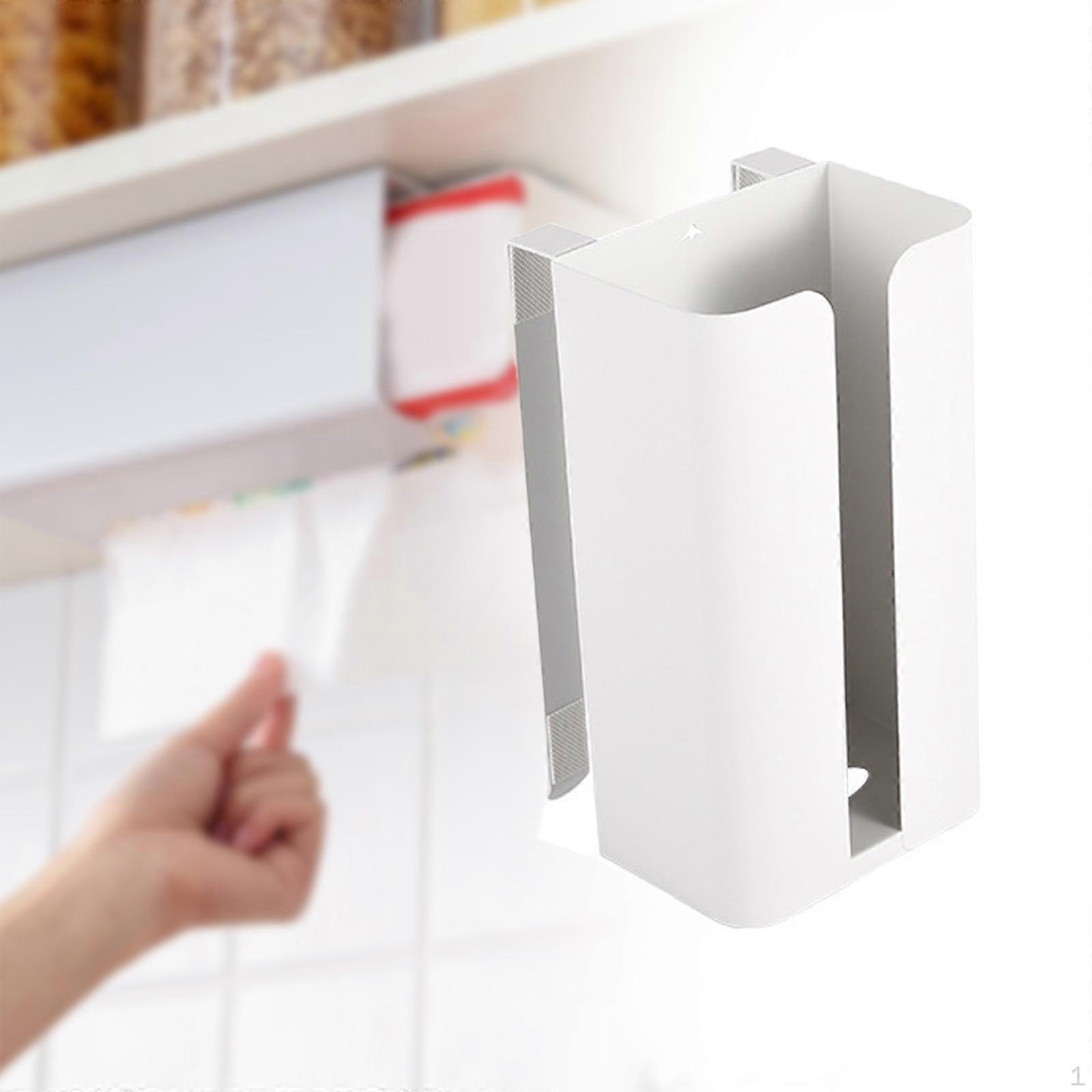 Kitchen Paper Holder under Cabinet Grocery Bag Easy to Install Tissue Multipurpose for
